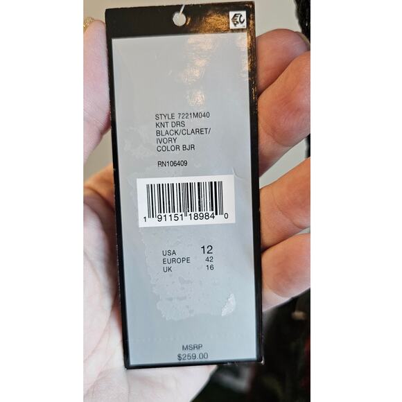 NWT Tahari Boho Embroidered Floral Lace Maxi Gown Dress Women Size 12 Multicolor - Picture 11 of 12